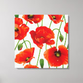 Poppy Flowers Verpakt Canvas Afdruk (Voorkant)