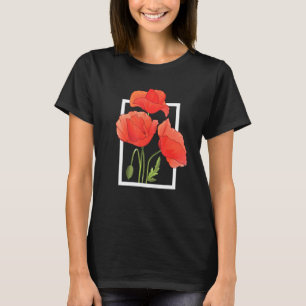 Poppy Flowers Waterverf - Natuur zomerliefde T-shirt
