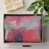 Poppy Flowers Waterverf Schilderen Ontkoppeling Tissuepapier (Geschenk)