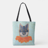 Poppy Fox Canvas tas (Achterkant)