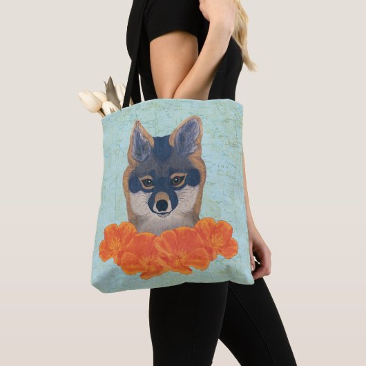 Poppy Fox Canvas tas (Dichtbij)