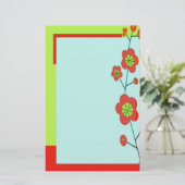 Poppy Fun Trendy Briefpapier (Staand voorkant)