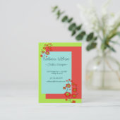 Poppy Fun Trendy Visitekaartje (Staand voorkant)