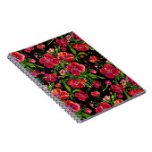 Poppy Garden Floral Design Spiral notebook Notitieboek (Rechterzijde)