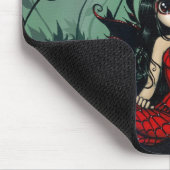 Poppy Garden gothic poppies fairy Mousepad Muismat (Hoek)