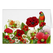 Poppy Garden met een Loriket Parrot Blank (Voorkant Horizontaal)
