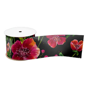 Poppy Garden Ribbon Satijnen Lint