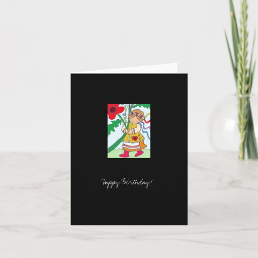 Poppy Girl Happy Birthday! Kaart (Voorkant)