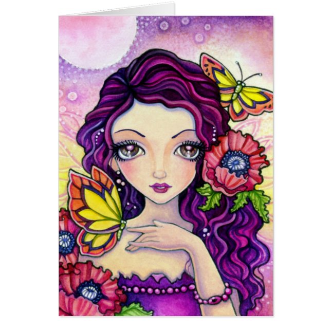 Poppy Glamor - blanco kaart (Voorkant)