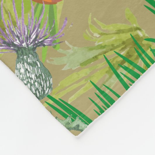 Poppy-glimlach Fleece Deken (Hoek)