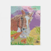 Poppy-glimlach Fleece Deken (Voorkant)