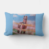 Poppy-glimlach Kussen (Voorkant)