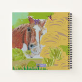 Poppy glimlacht kleurrijk, notitieboek (Achterkant)