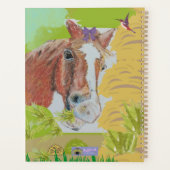 Poppy glimlacht kleurrijk, paardenglimlachen planner (Achterkant)