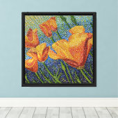 Poppy Glow Canvas Afdruk (Insitu (Houten vloer))