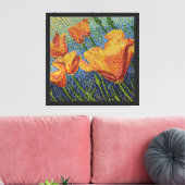Poppy Glow Canvas Afdruk (Insitu (Woonkamer))