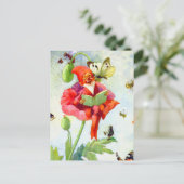 Poppy Gnome Briefkaart (Staand voorkant)