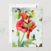 Poppy Gnome Briefkaart (Voorkant / Achterkant)