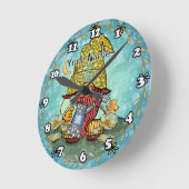 Poppy gnome ronde klok (Hoek)