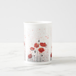 Poppy Gold - Bone china mok