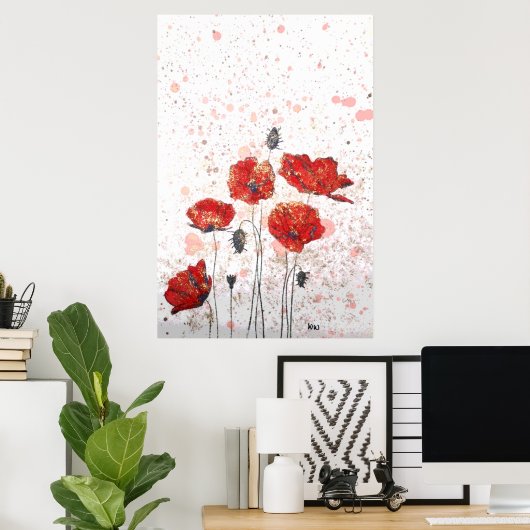 Poppy Gold - Poster (Thuiskantoor)