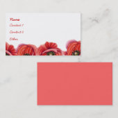 Poppy-grensprofielkaart Visitekaartje (Voorkant / Achterkant)