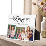 Poppy Grootvader Kleinkinderen Fotocollage Fotoplaat<br><div class="desc">Leg de liefde tussen Poppy en zijn kleinkinderen vast met onze opa kleinkinderen Fotocollage Plaque. Deze gepersonaliseerde plaquette heeft een hartverwarmende fotocollage, prachtig met gekoesterde momenten die Poppy en zijn geliefde kleinkinderen delen. Rondom de foto's is de vertederende titel "Poppy", die een speciale touch aan het ontwerp toevoegt. Gemaakt van...</div>