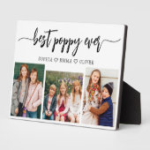 Poppy Grootvader Kleinkinderen Fotocollage Fotoplaat (Zijkant)