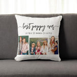 Poppy Grootvader Kleinkinderen Fotocollage Kussen<br><div class="desc">Vier je Poppy met de Poppy Grootvader Kleinkinderen Fotocollage Sierkussen. Deze gepersonaliseerde aandenken beschikt over een prachtig gerangschikte collage van gekoesterde foto's, het vastleggen van speciale momenten met zijn kleinkinderen. Gemaakt van hoogwaardige materialen, voegt het een stijlvolle en sentimentele touch toe aan elke ruimte, perfect om op een bed of...</div>