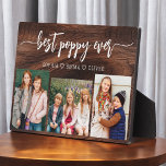Poppy Grootvader Kleinkinderen Hout Fotocollage Fotoplaat<br><div class="desc">Leg de liefde tussen Poppy en zijn kleinkinderen vast met onze opa kleinkinderen Fotocollage Plaque. Deze gepersonaliseerde plaquette heeft een hartverwarmende fotocollage, prachtig met gekoesterde momenten die Poppy en zijn geliefde kleinkinderen delen. Rondom de foto's is de vertederende titel "Poppy", die een speciale touch aan het ontwerp toevoegt. Gemaakt van...</div>