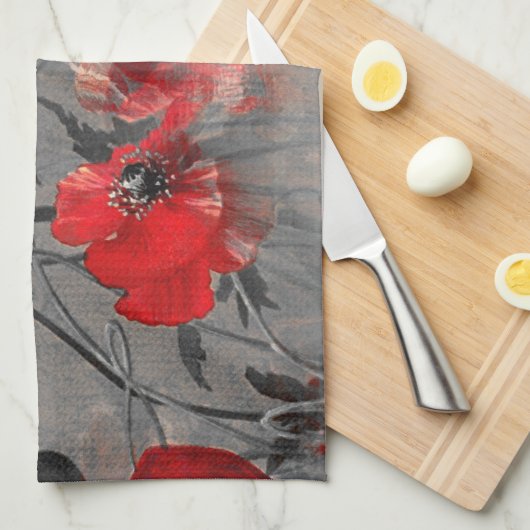 Poppy Haze Theedoek (Quarter Fold)