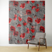 Poppy Haze Wandkleed (In situ)