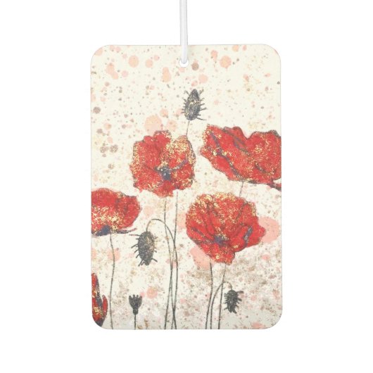 Poppy Heart Air Freshener Luchtverfrisser (Voorkant)