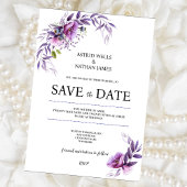 Poppy Heaven, Save the Date Huwelijksuitnodiging Kaart