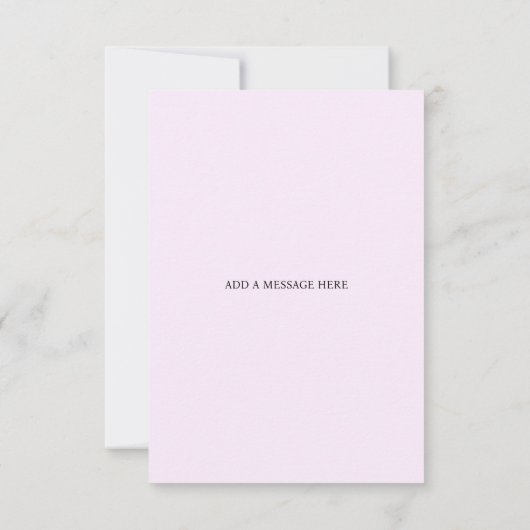 Poppy Heaven Wedding Invitation Kaart (Achterkant)