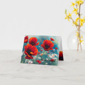 Poppy Herdenking - Forever Grateful Kaart (Gele Bloem)