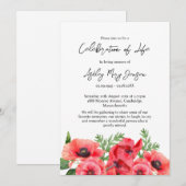 Poppy-herdenkingsdienst Kaart (Voorkant / Achterkant)