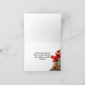 Poppy Herinnering - Eerlijk voor uw dienst Kaart (Binnen)