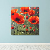 Poppy Herinnering - Laten we het vergeten Canvas Afdruk (Insitu (Houten vloer))
