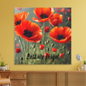 Poppy Herinnering - Laten we het vergeten Canvas Afdruk (Insitu (Woonkamer))
