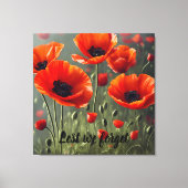 Poppy Herinnering - Laten we het vergeten Canvas Afdruk (Voorkant)