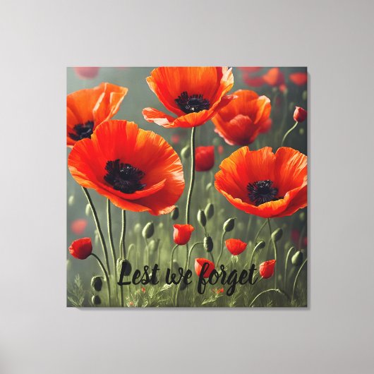 Poppy Herinnering - Laten we het vergeten Canvas Afdruk (Voorkant)