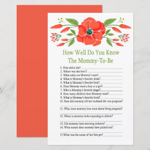 Poppy Hoe goed ken je baby shower game?