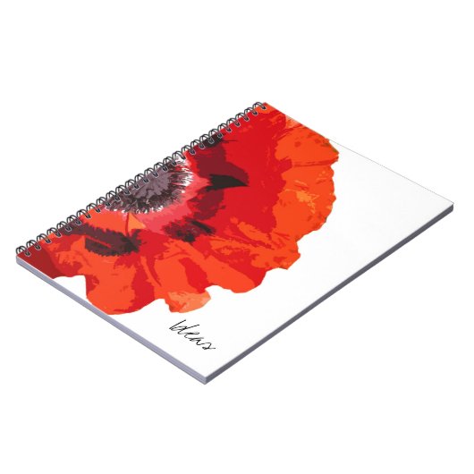 Poppy Ideas-laptop Notitieboek (Linkerzijde)