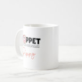 Poppy in een donut koffiemok (Voorkant links)