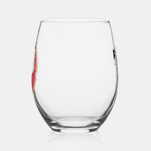 Poppy in een donut wijnglas zonder voet (Links)