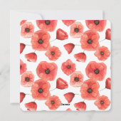 Poppy Invitation Feestdagenkaart (Achterkant)