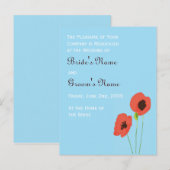 Poppy Invitation Uitnodiging Briefkaart (Voorkant / Achterkant)