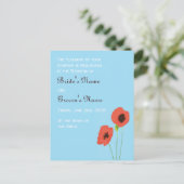 Poppy Invitation Uitnodiging Briefkaart (Staand voorkant)