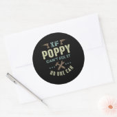 Poppy kan het oplossen ronde sticker (Envelop)